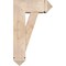 Ekena Millwork Traditional Arts and Crafts Smooth Bracket w/ Offset Brace, Douglas Fir, 7 1/2"W x 18"D x 30"H BKT0806X18X30TRA03SDF - alternate 3